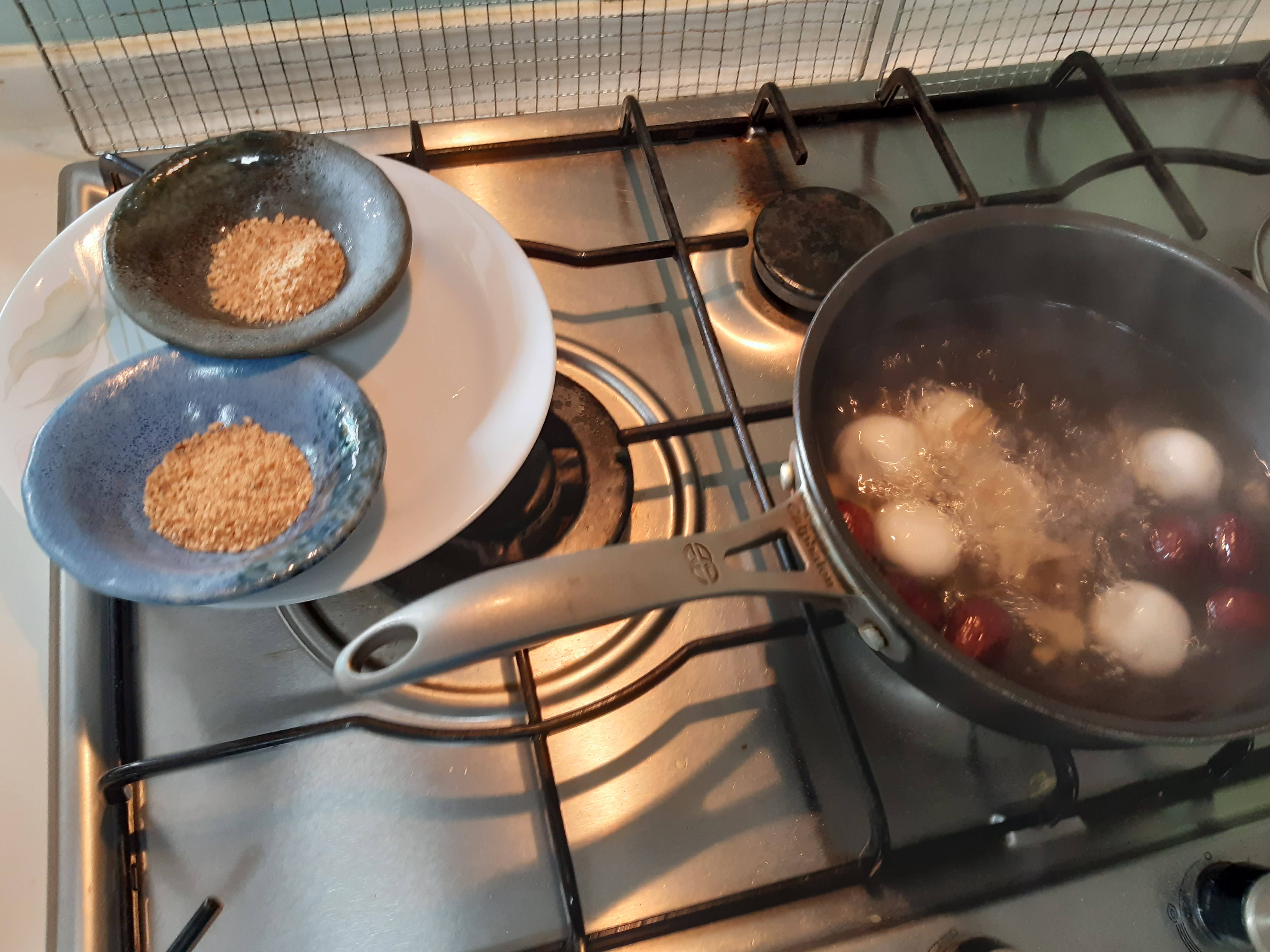 Tang Yuen on Stove