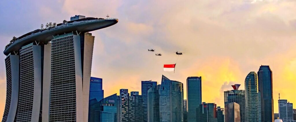 Singapore Flag Fly Past NDP